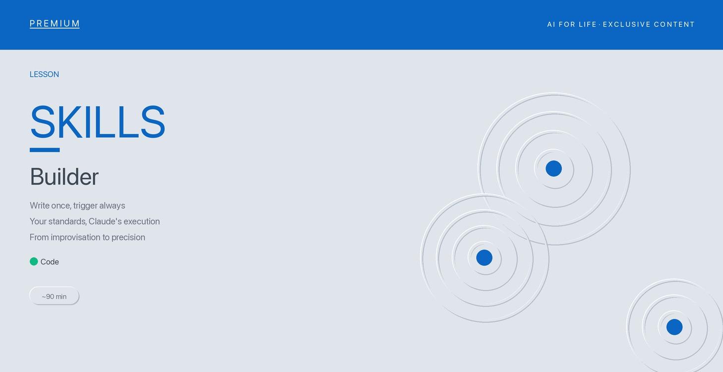 Skills Builder -- Build Custom Claude Code Skills