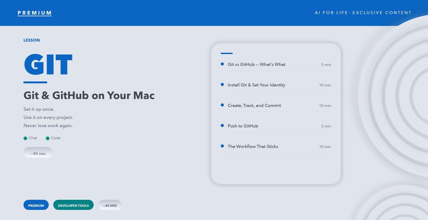 Lesson: Git vs GitHub Mac version