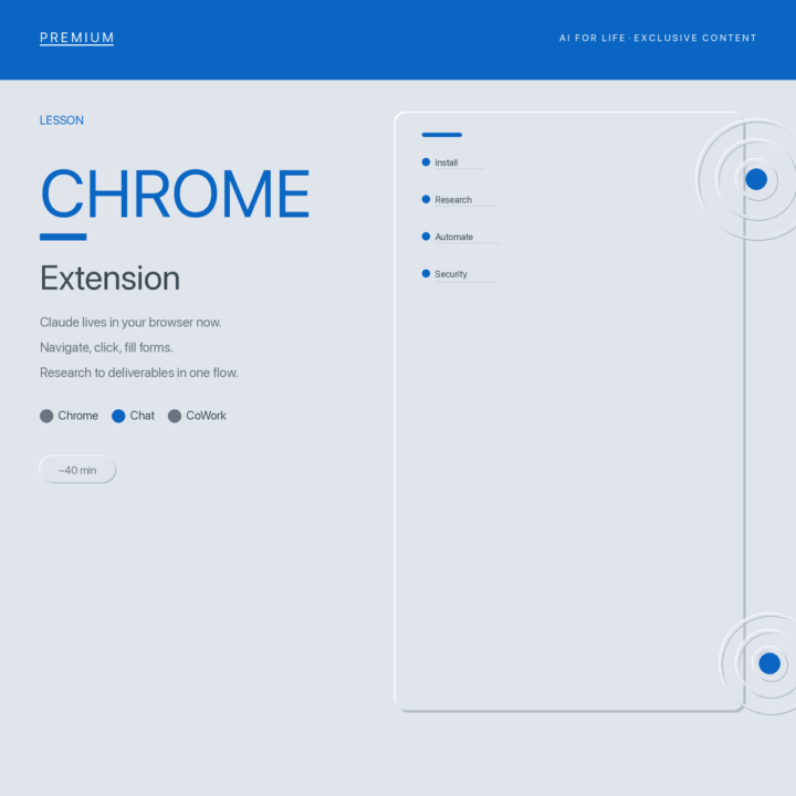 New lesson live: Chrome Extension: A Helping Hand Across All Your Tabs.