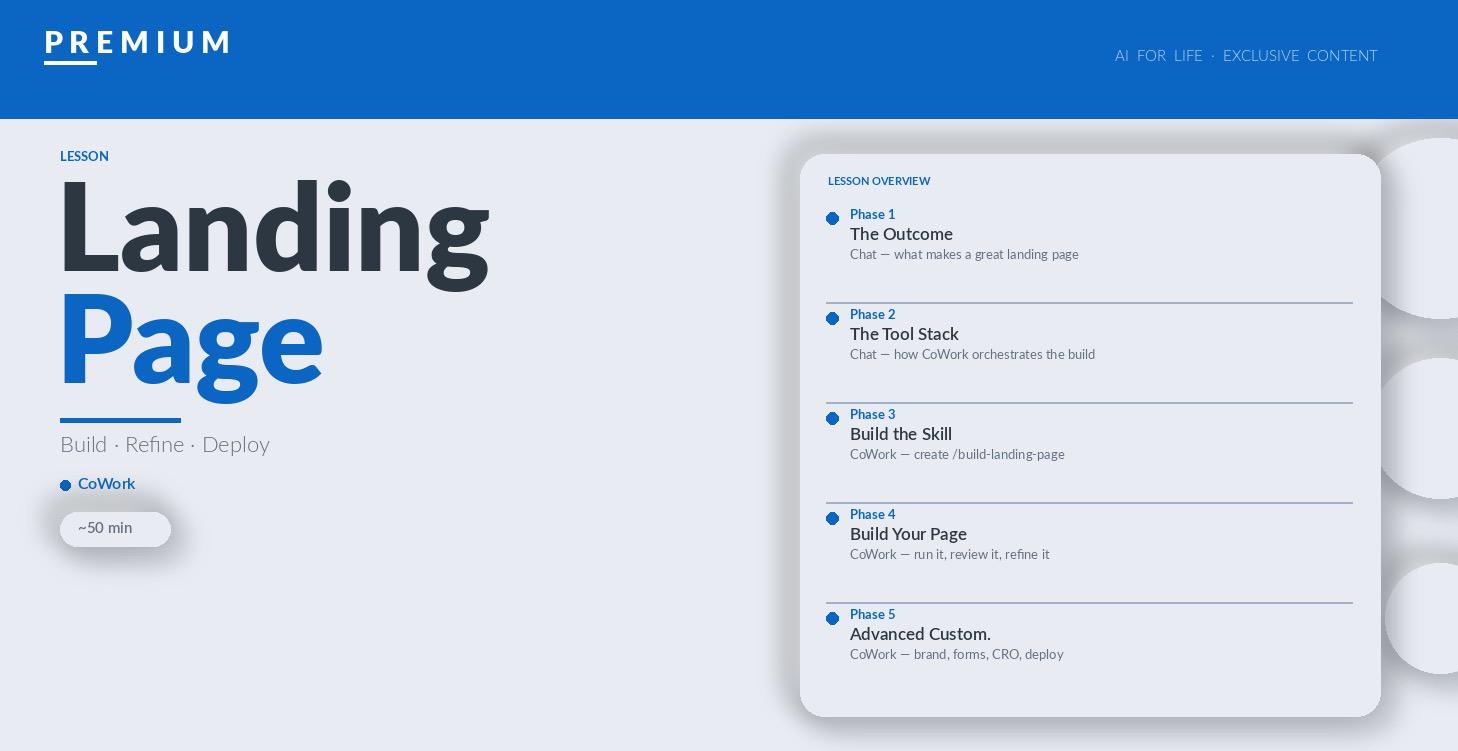 Build a Landing Page
