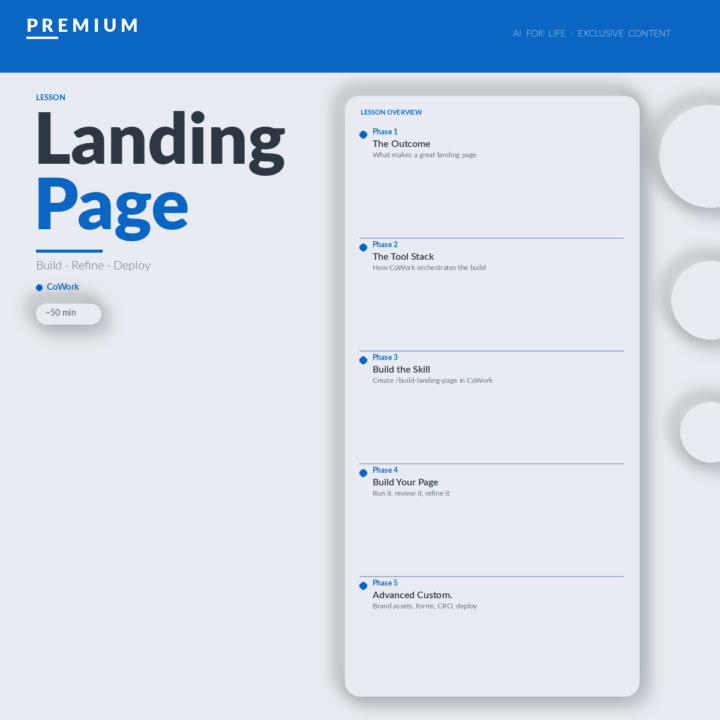 New lesson just dropped: Build a Landing Page for Your Business.