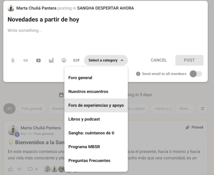 Novedades a partir de hoy