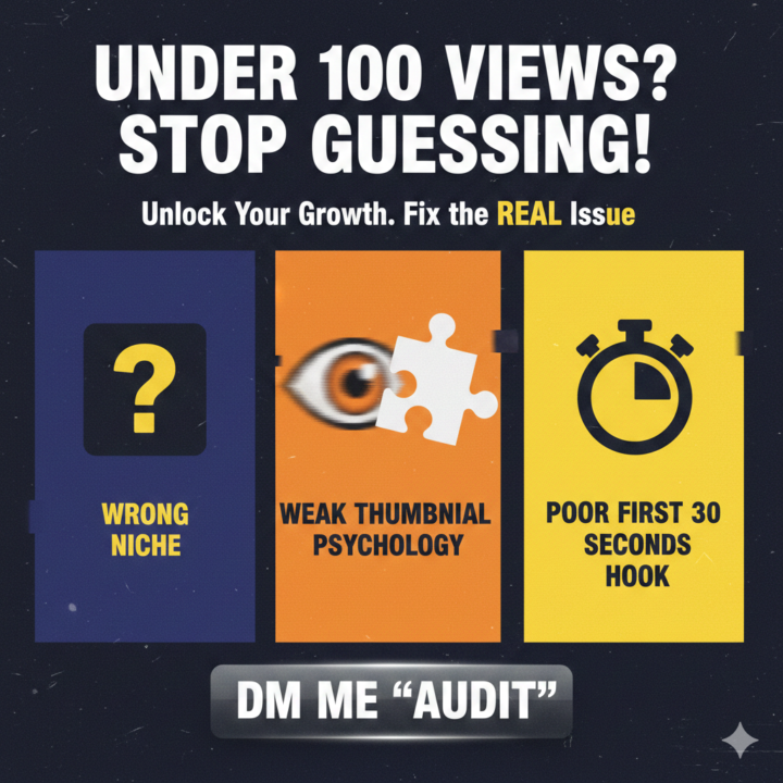 If you’re posting and getting under 100 views, it’s usually one of 3 problems: