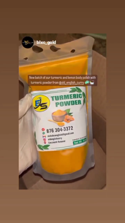 E'S Organic TURMERIC POWDER iam a manufacturer 