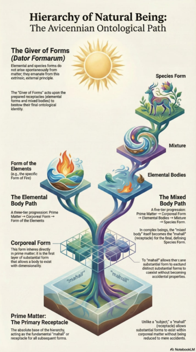 Relation between forms and matter in simple and mixed bodies on Avicennism