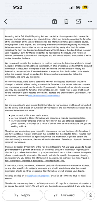 Credit Response