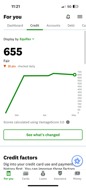 Why my score went down 