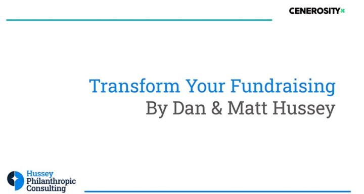 Transform Your Fundraising
