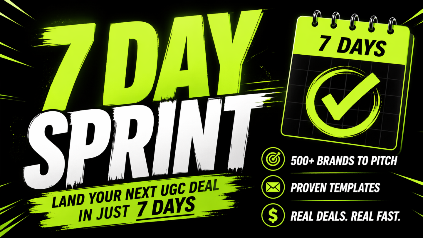 UGC Brand Deal Sprint