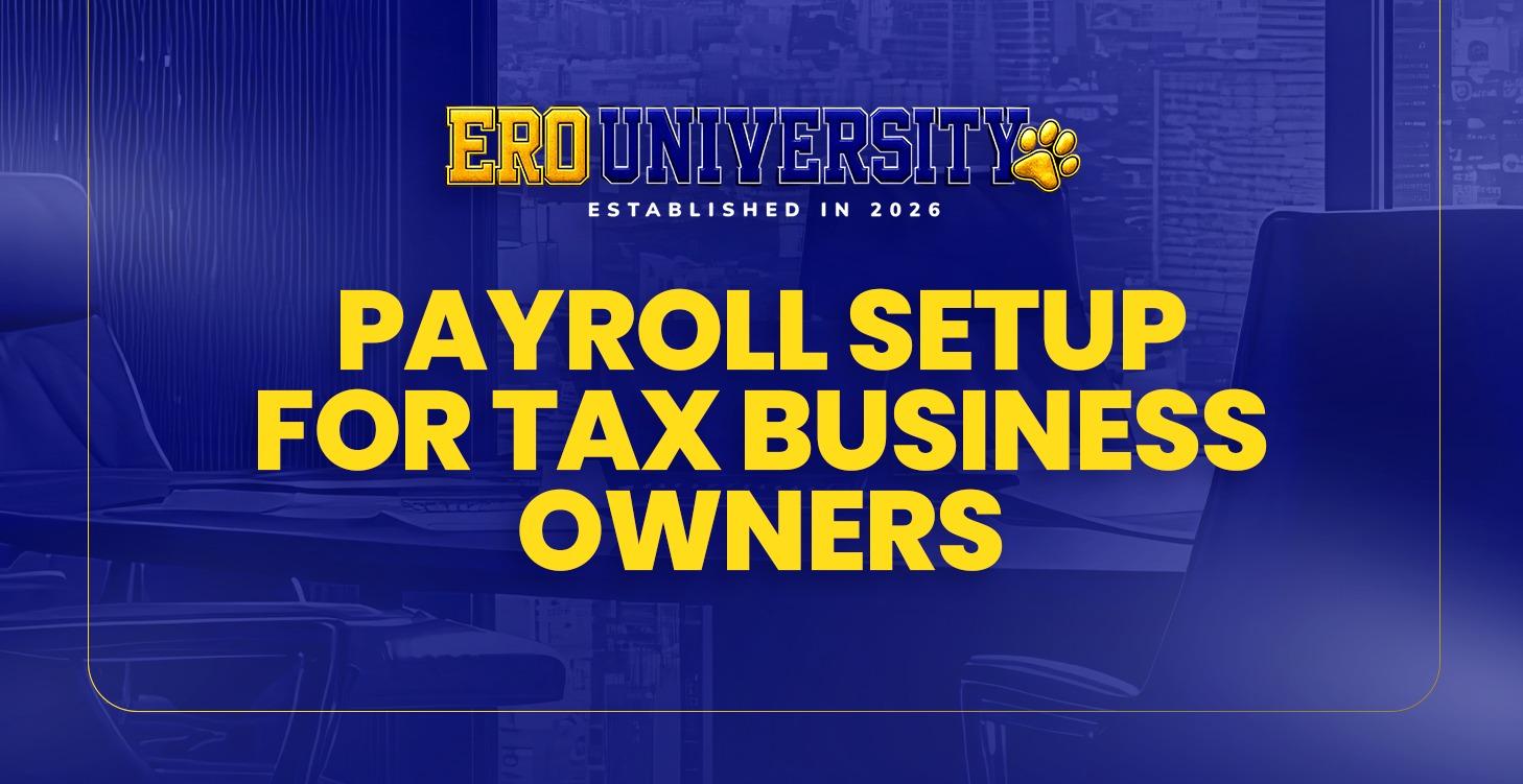3.6 PAYROLL SETUP FOR TAX OWNERS
