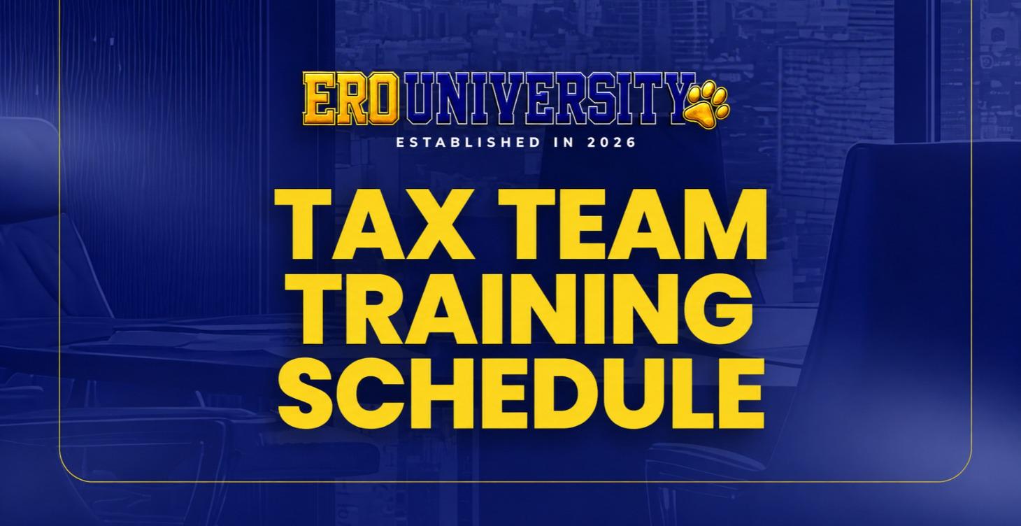 2.4 TAX TEAM TRAINING SCHEDULE