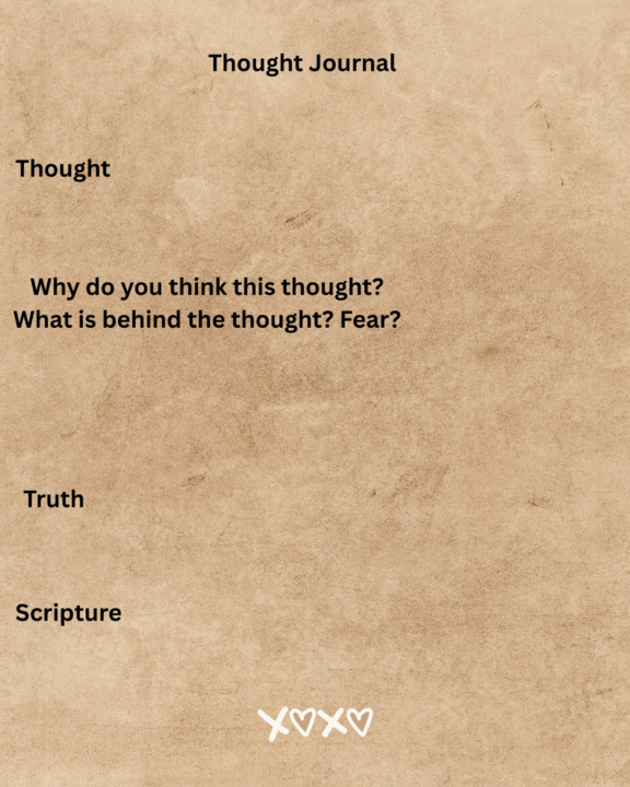 Thought Journal Worksheets