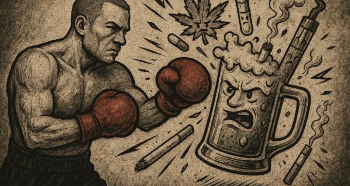 Outboxing Addiction 🥊🍺🚬🍁💊