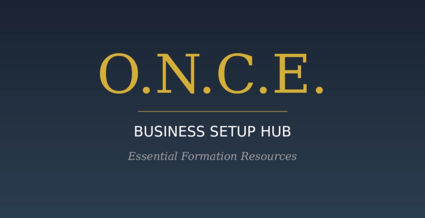 O.N.C.E Business Setup Hub