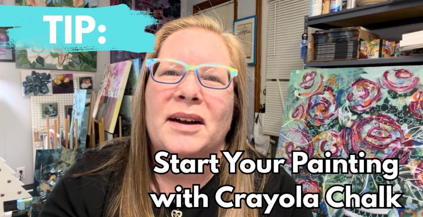 Drawing Tip: Start Your Piece with Crayola Chalk