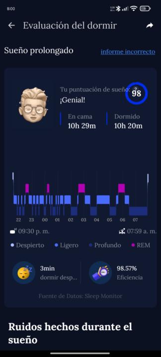 CALIDAD DE SUEÑO: 14/11/24