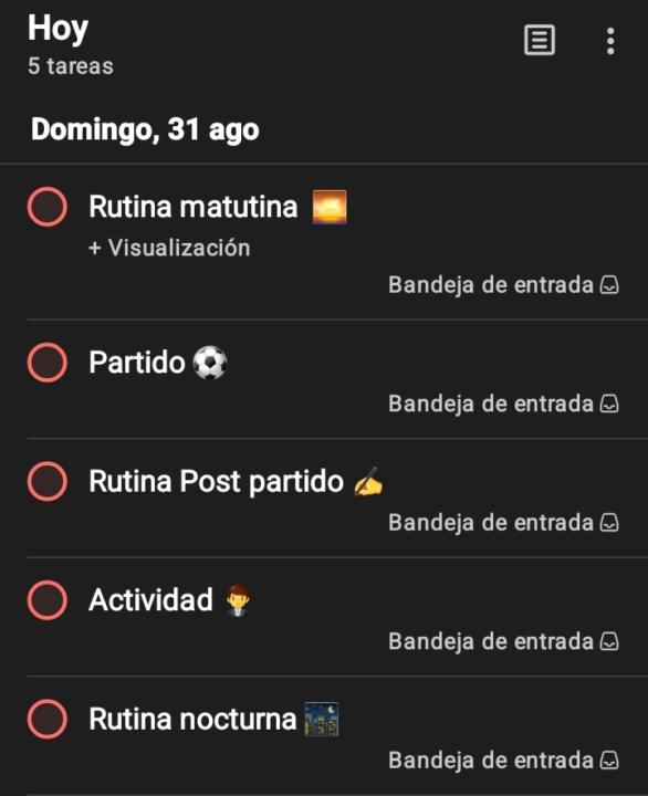 MI DÍA DOMINGO 31/08