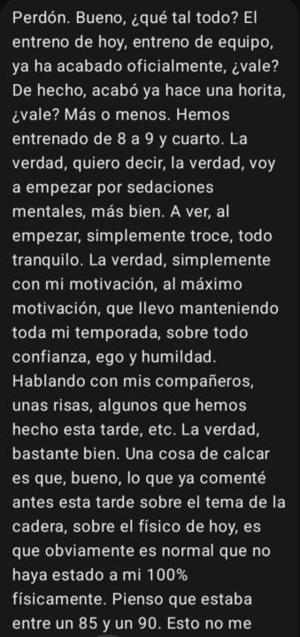 Entreno Equipo Hoy 3/2!! 🧠⚽️💨