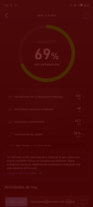 Sueño de hoy 2/9/25 🔋🛌✅