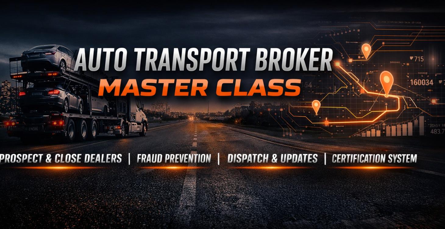 Auto Transport Broker Master Class