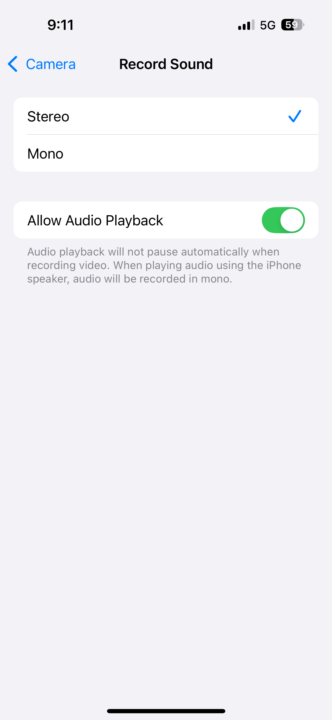 iPhone camera settings reminder :) 