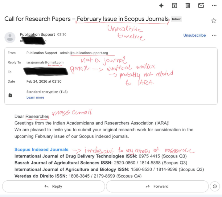 Beware of predatory journals