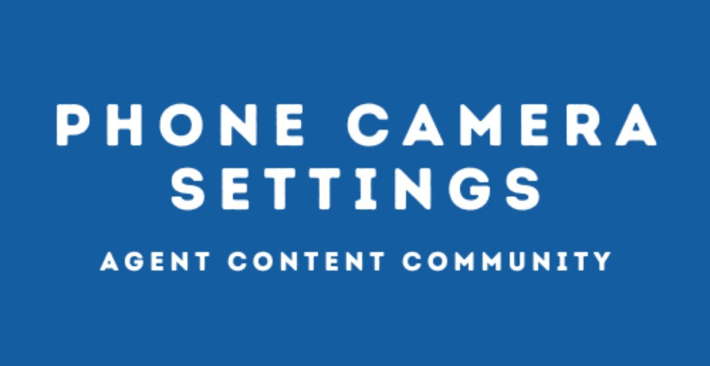 Phone Camera Settings
