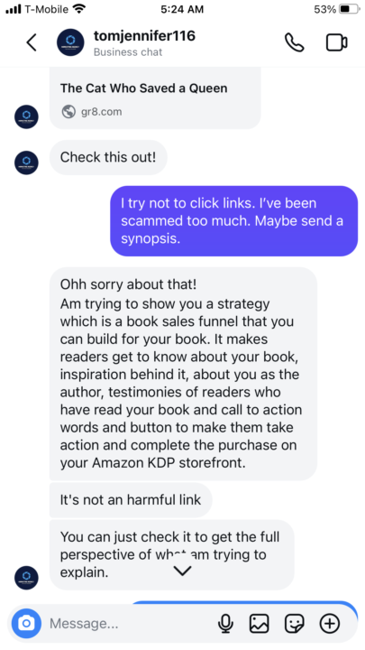 What are techniques you use to determine scammers?