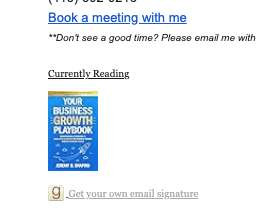 Cool Goodreads Signature