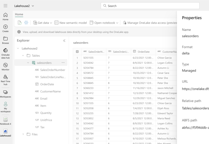 How can we find out storage we're using in fabric?