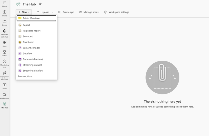 Unable to see Fabric items