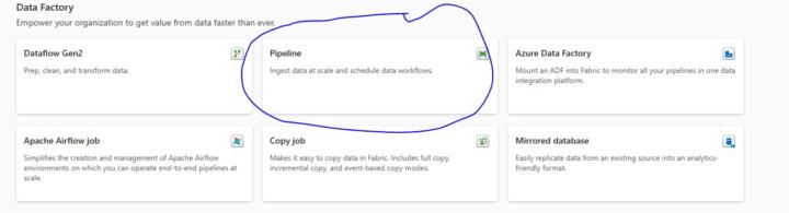 FYI : In Microsoft Fabric, Data Pipelines have been renamed to Pipelines.