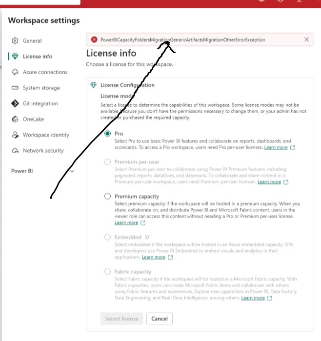 Capacity Bug from Microsoft: P1 Capacity All of a Sudden Auto-assigned Premium Workspace into Pro, and Preventing to Re-assign