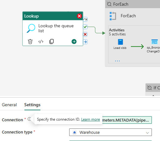 Data Pipeline Dynamic Connection