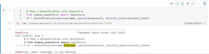Parameter passing credentials help!!