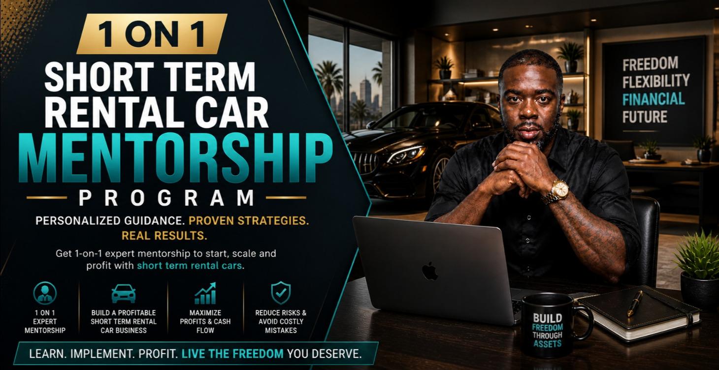 1 ON 1 SHORT TERM RENTAL CAR MENTORSHIP PROGRAM