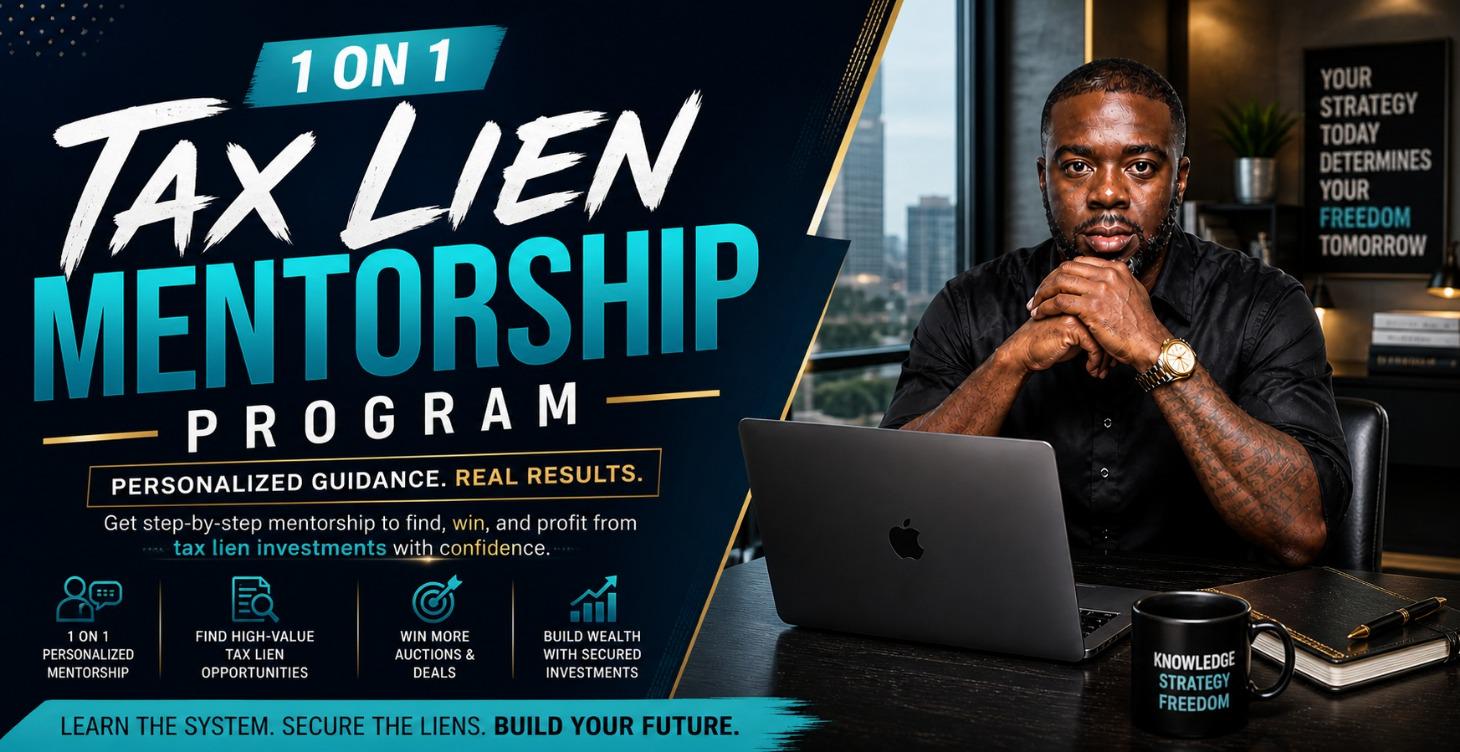 1 ON 1 TAX LIEN MENTORSHIP PROGRAM