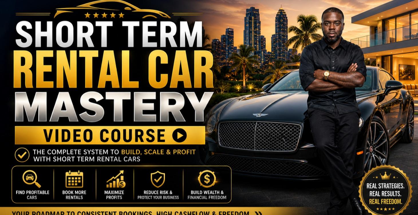 SHORT TERM RENTAL CAR MASTERY VIDEO COURSE
