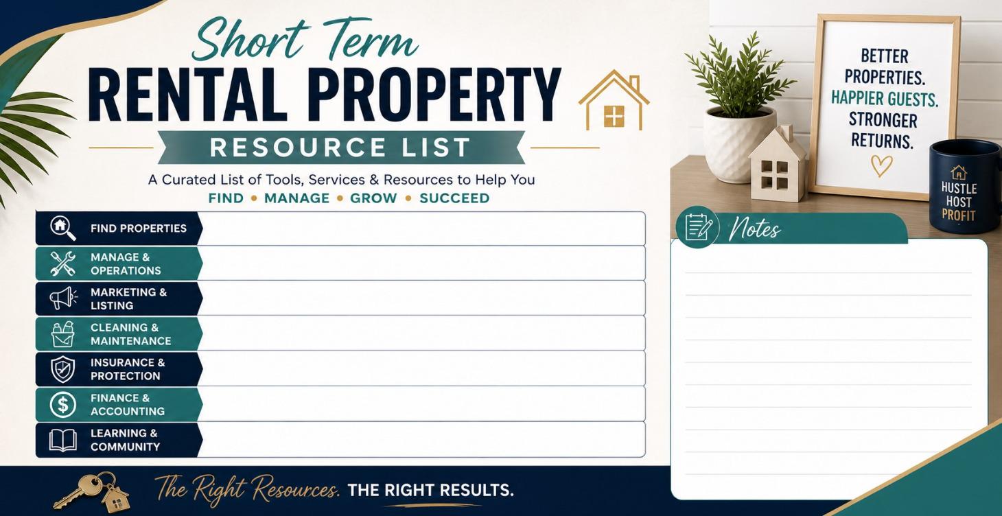 Short Term Rental Property Resource List