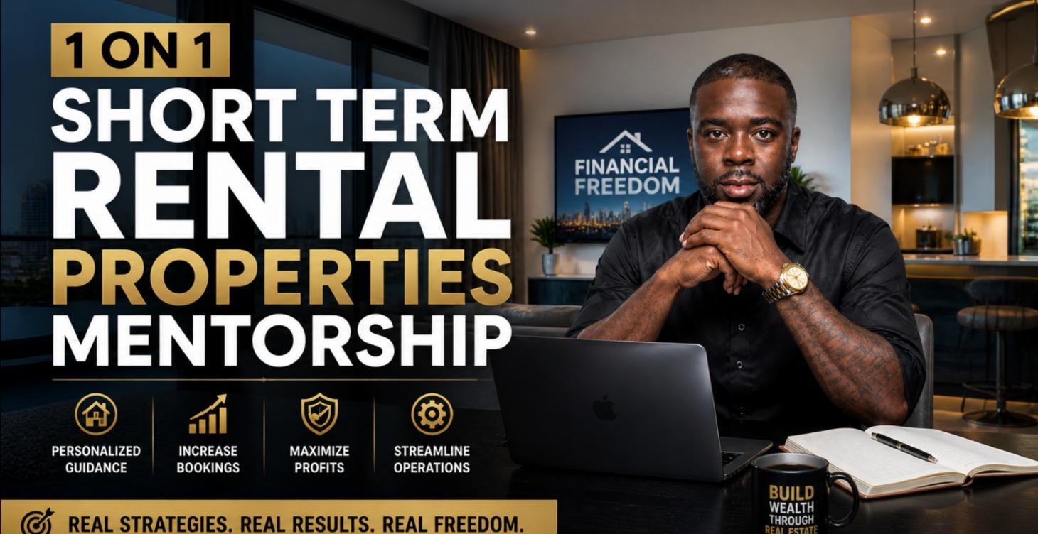 1 ON 1 SHORT TERM RENTAL PROPERTIES MENTORSHIP