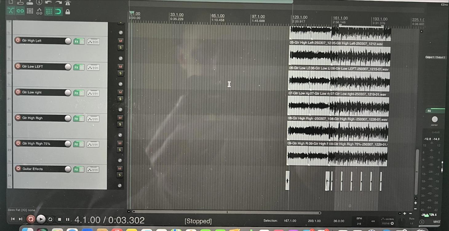 Mixing your recording
