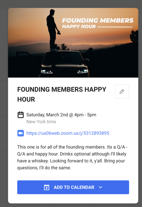 SEE YOU THERE?