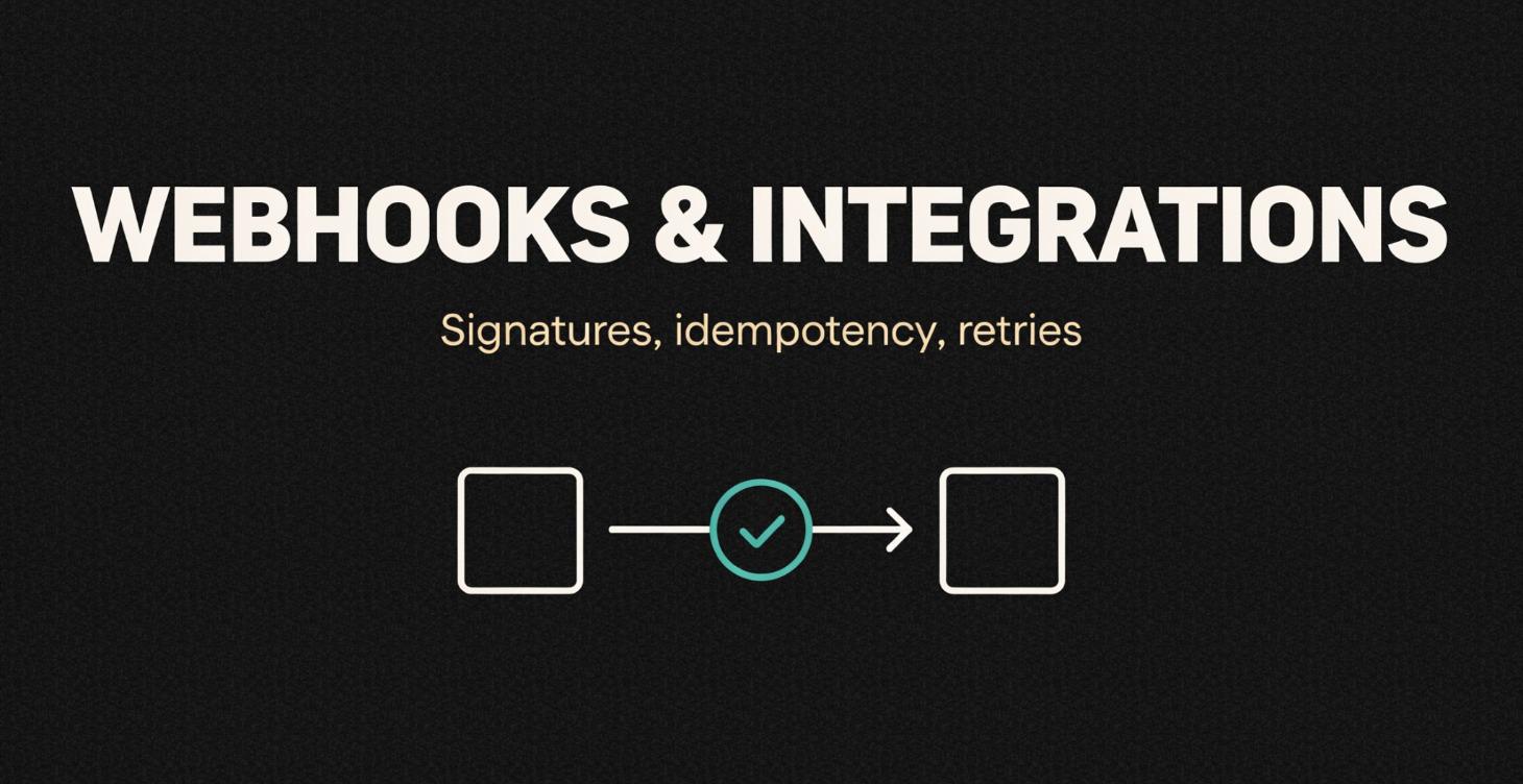 Webhooks + Integrations