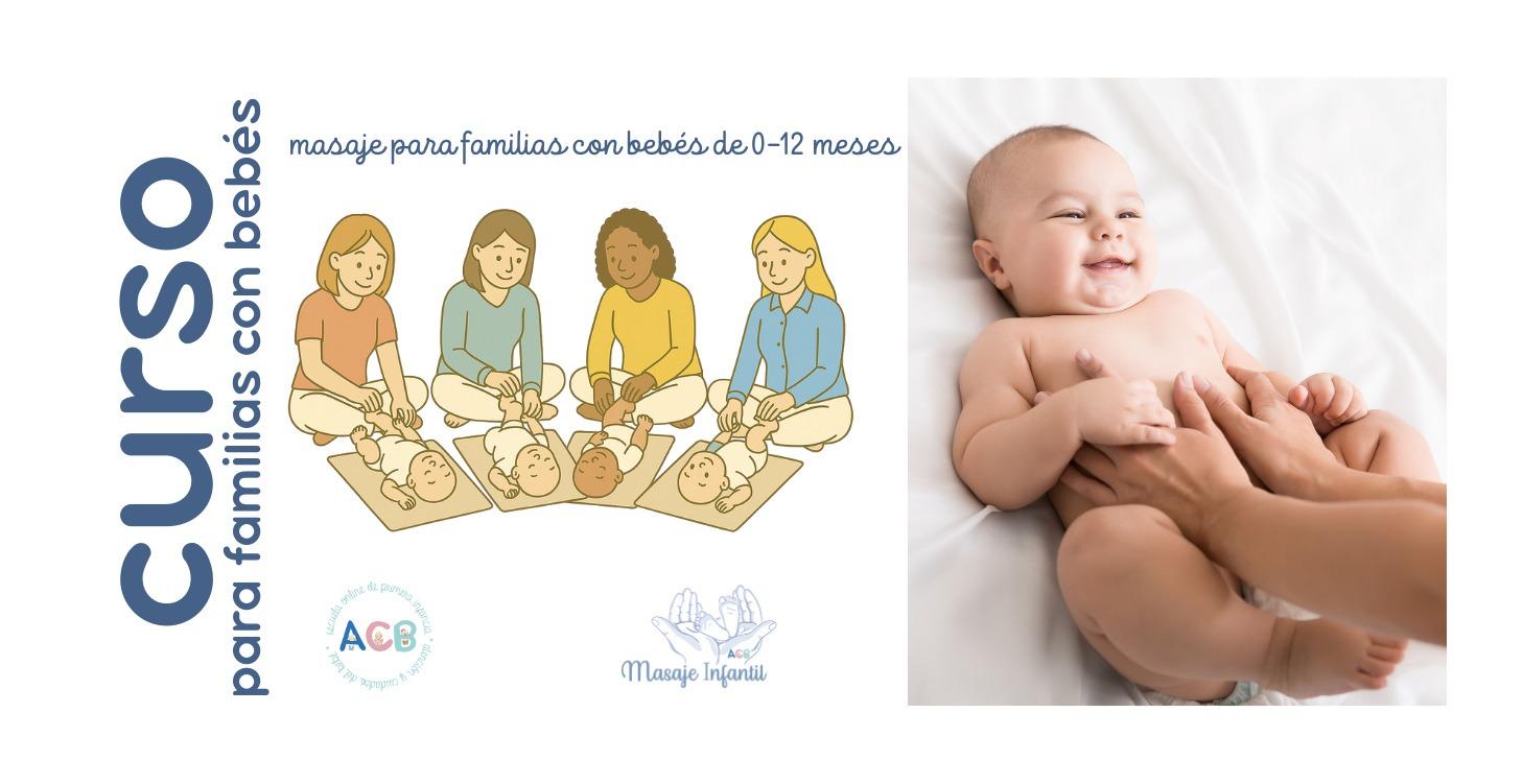 curso de masaje infantil para familias con bebés