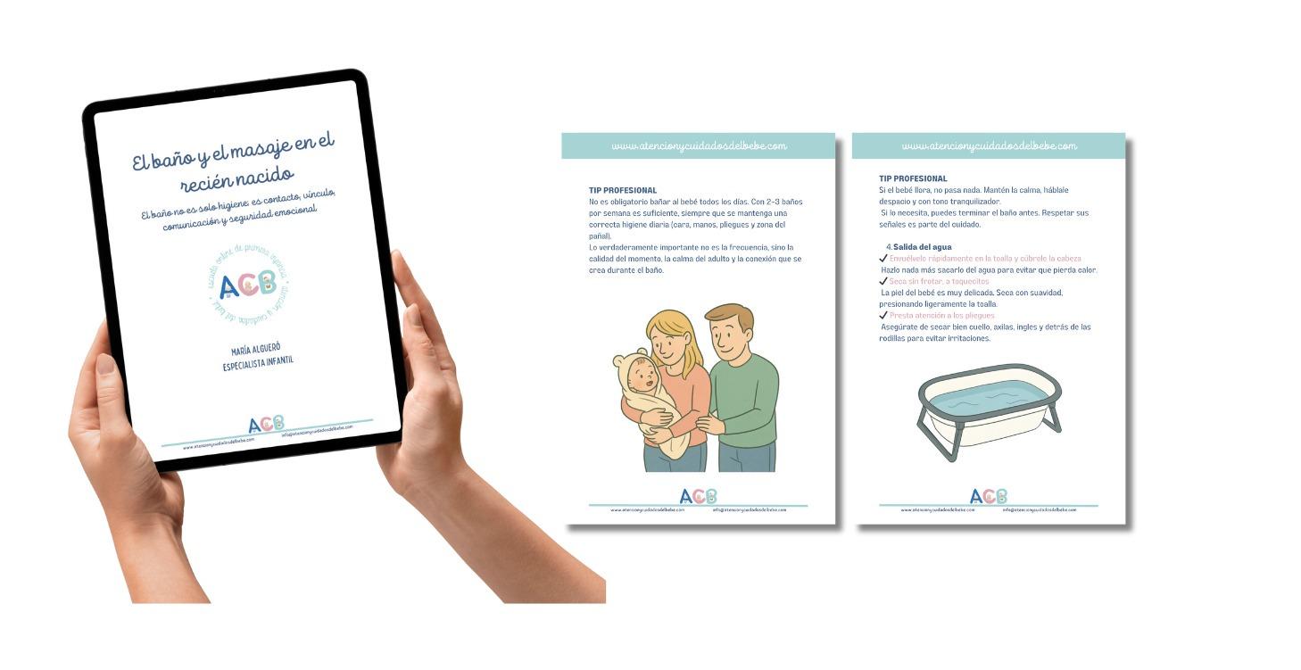 El baño del bebé y el masaje