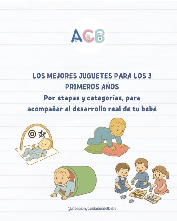 ¿Qué juguetes necesita realmente un bebé durante sus tres primeros años?