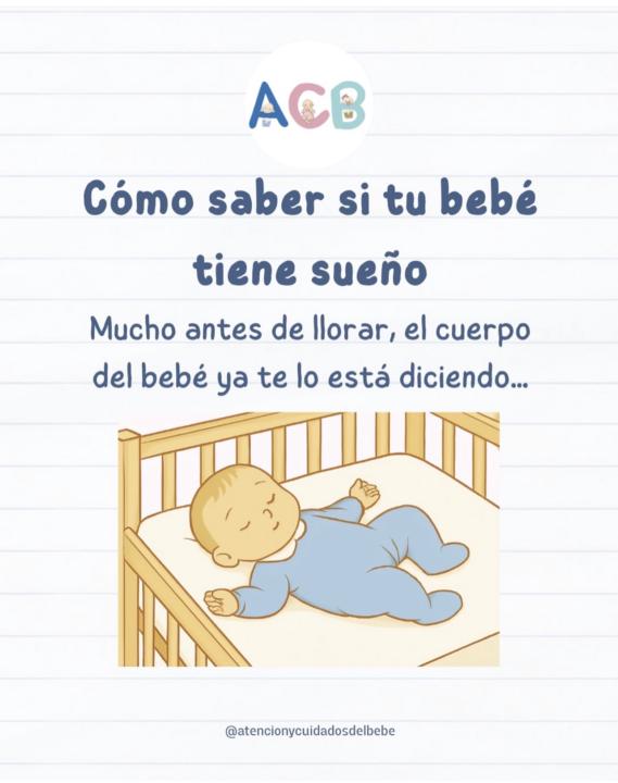 ¿Y si tu bebé ya te está diciendo que tiene sueño… pero aún no ha llorado?
