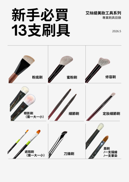 新手必買13支刷具📝
