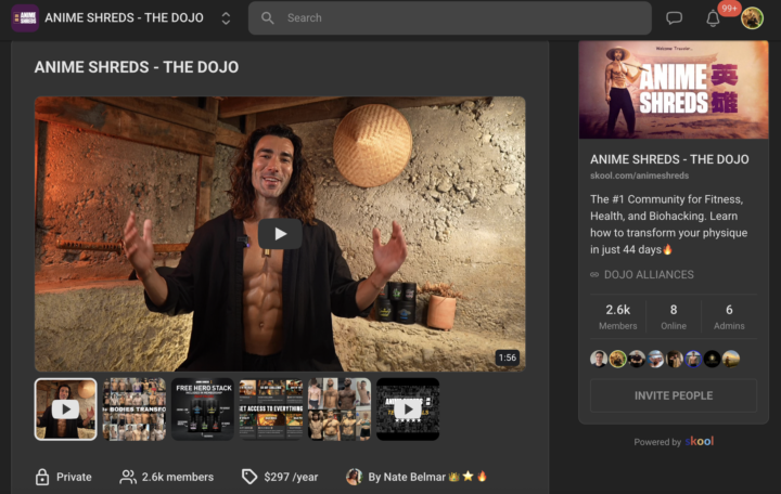 (案例分析#1)中二健身Skool群，每月變現百萬