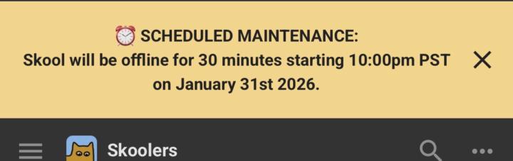 SKOOL 2/1日下午14:00-14:30會更新